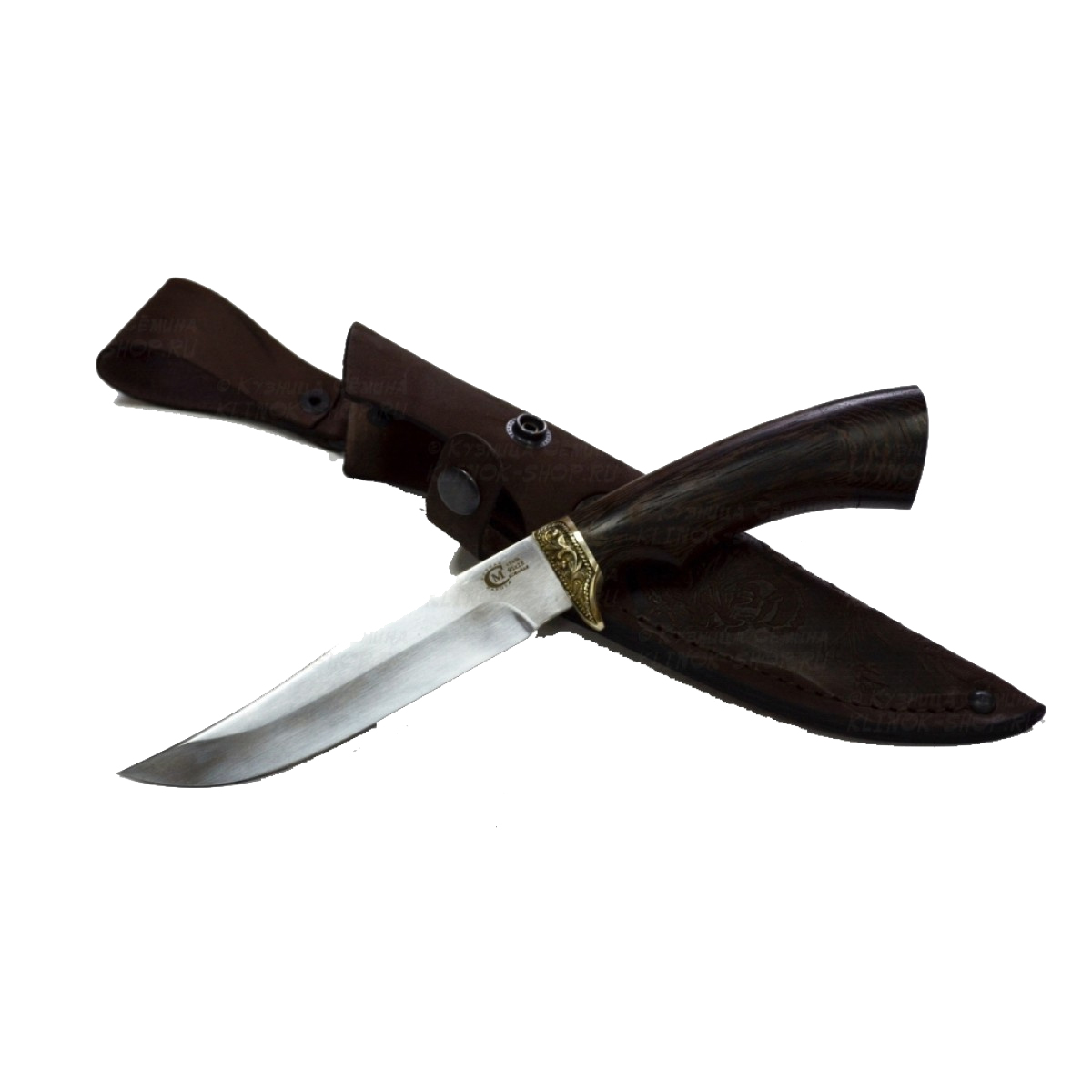 Нож Мангуст ков. сталь 95*18 венге литье